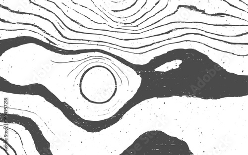 Grunge swirling knotted wood texture for distressed overlay and creative design.Salt washed driftwood fence post with distinct knothole texture for rustic design