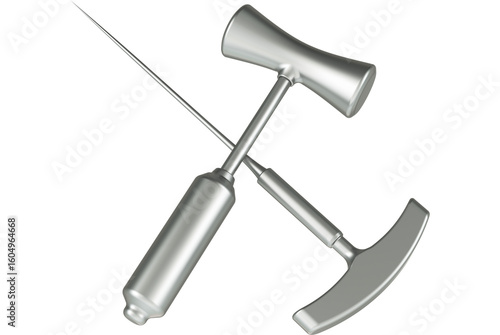 Photos Orbitoclast, tools for lobotomie.