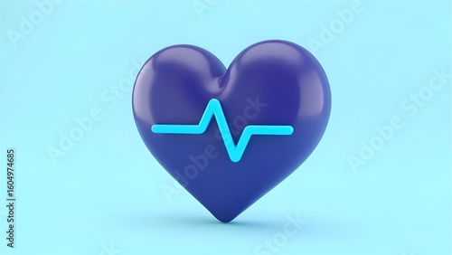 heart and heartbeat symbol