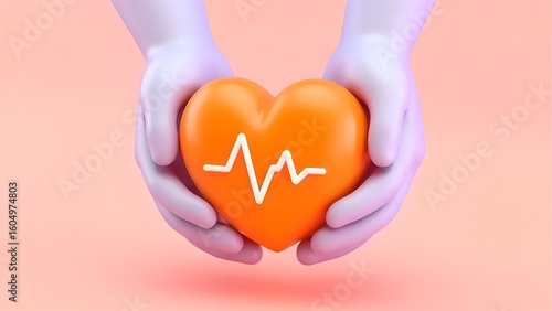 human heart anatomy model