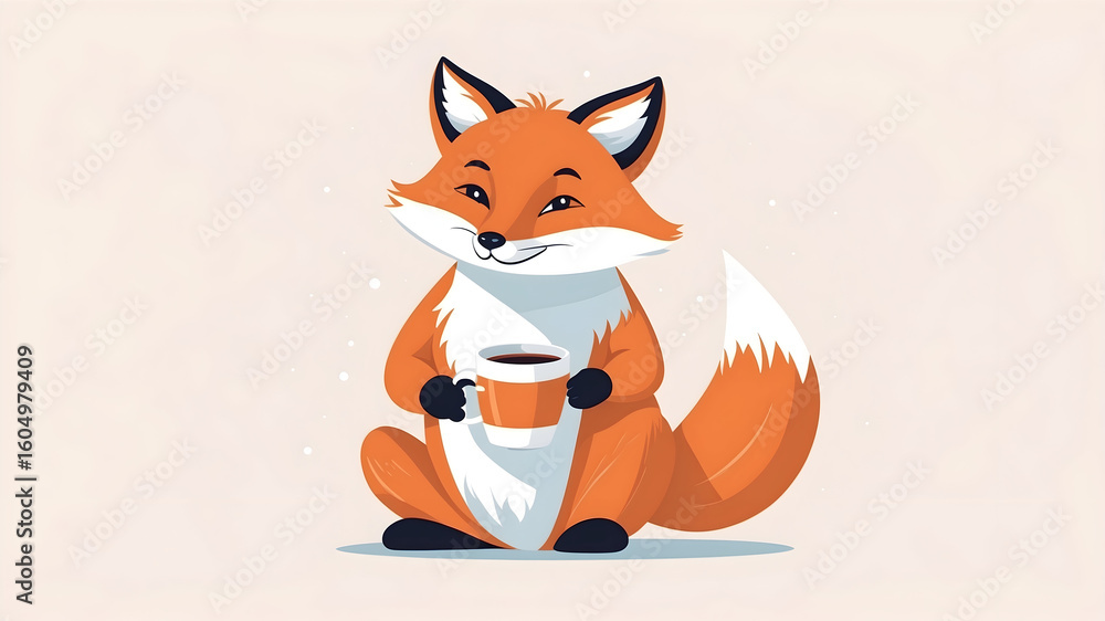 Obraz premium Fox Vector, Fox Illustration Vector, Fox Vector Art