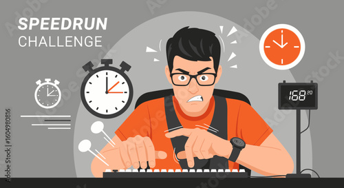Competitive Speedrunning Challenge Maniacal Focus on Achieving New Personal Best