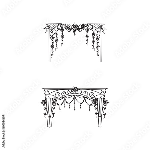 wedding decoration property curtains