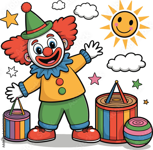 playful joker line art stock photos royalty free image