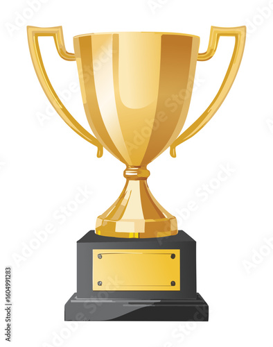 Elegant Gold Trophy Award Victory Cup