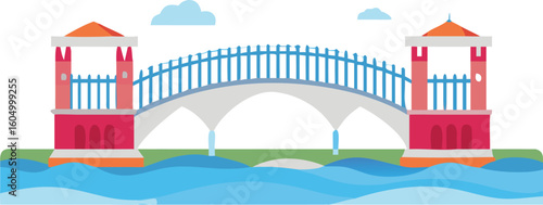 view of the castle bridge river architecture