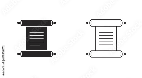 Ancient Scroll Illustration