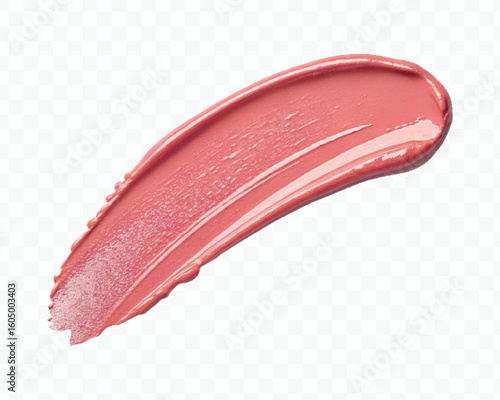 realistic 3d smooth glossy lipstick or paint swatch smear smudge in different color style isolated on white background	