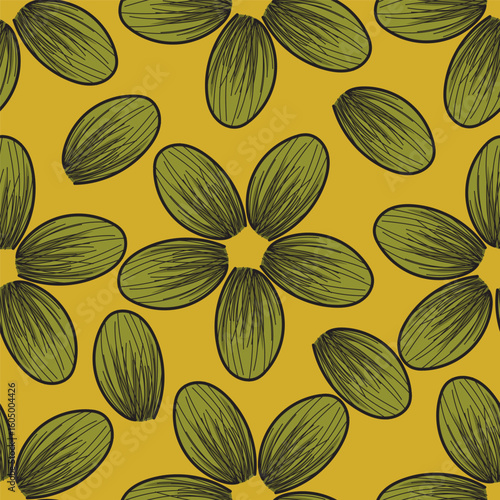 flower, leaf, meadow, nature, spring, floral, summer, illustration, vector, garden, plant, design, blossom, background, botanical, decoration, pattern, art, herb, wallpaper, chamomile, graphic, decora