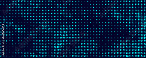 Abstract Finance Digital Business Background. Fintech Technology or Science Research Presentation Backdrop. Digital Crypto Business Vector Illustration.