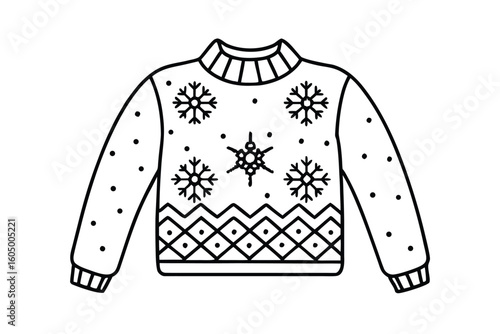 Christmas Sweater Flat Lay