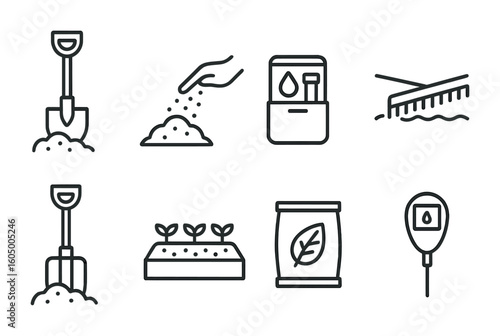 Soil Preparation Icons