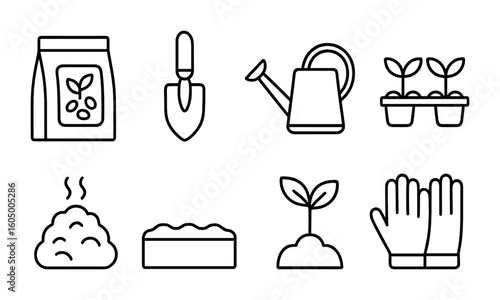 Vegetable Planting Icons