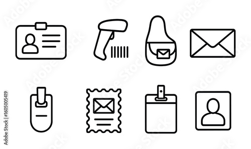 Mail Clerk Icons