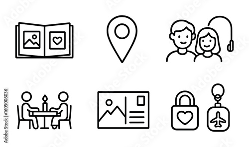 Cozy Travel Memories Icons