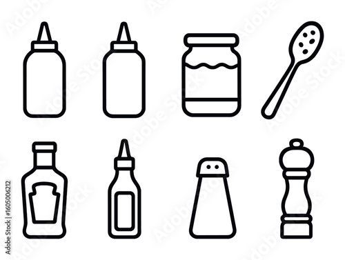 Summer Condiments Icons