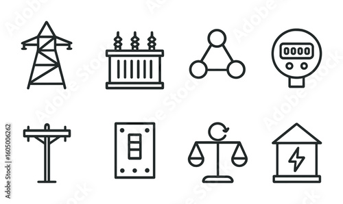 Energy Grid Icons