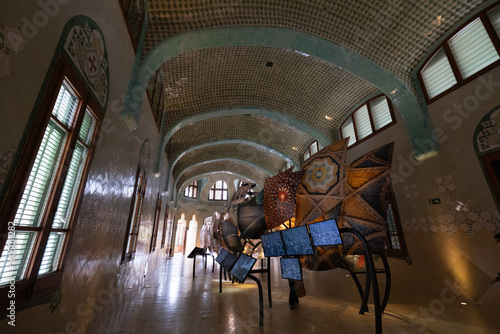 Barcelona Art Nouveau Museums, Spain. (Arquitectura modernista). Sant Pau hospital, Barcelona.