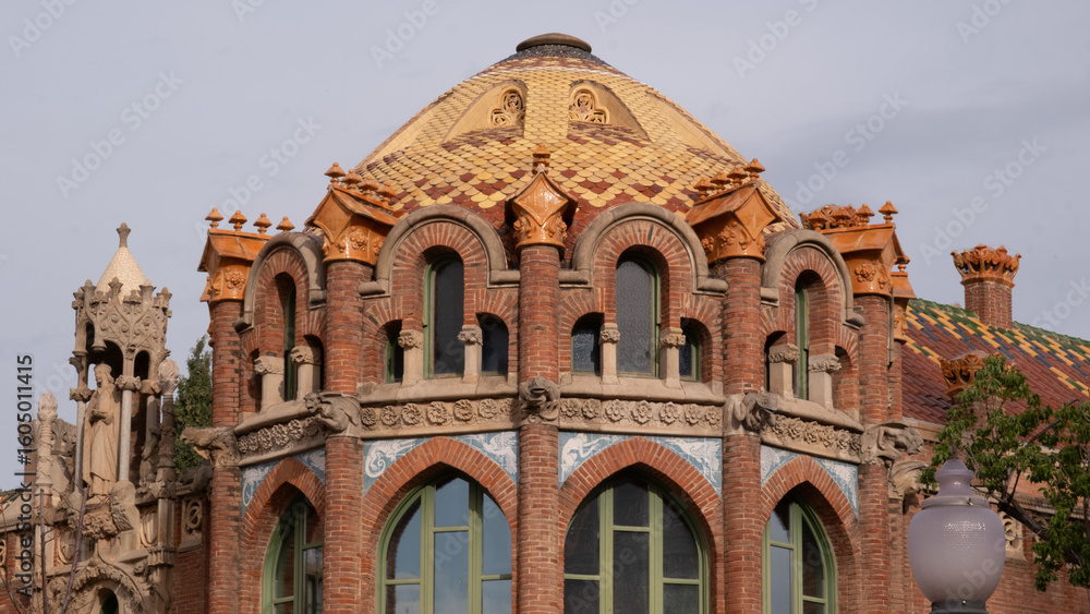 Obraz premium Barcelona Art Nouveau Museums, Spain. (Arquitectura modernista). Sant Pau hospital, Barcelona.
