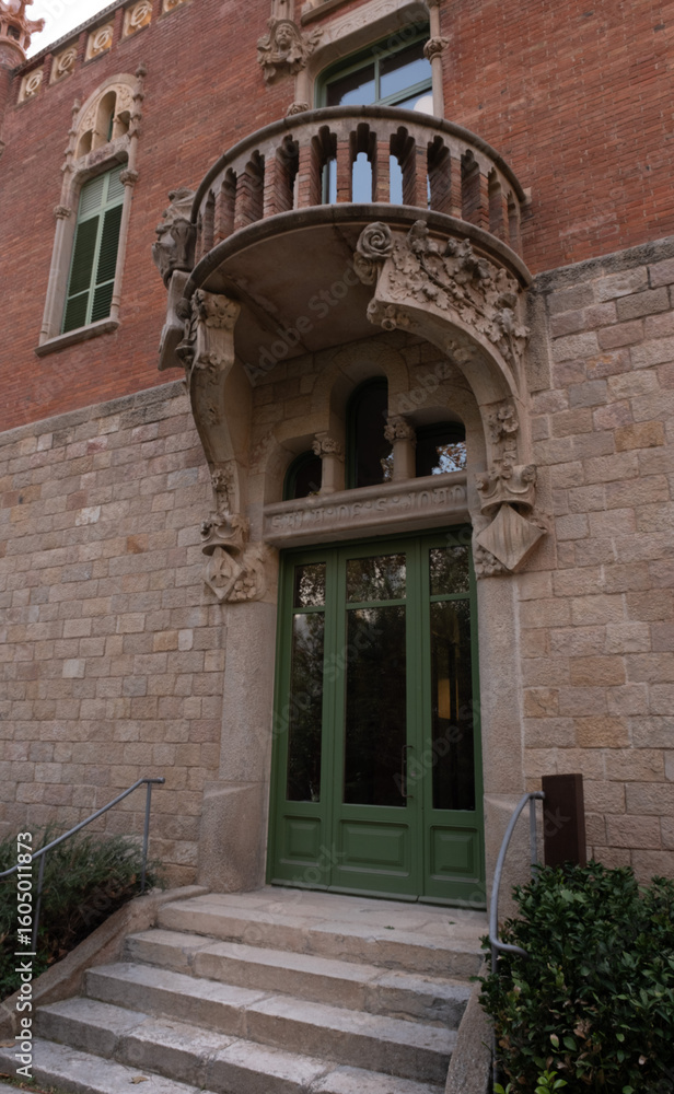 Fototapeta premium Barcelona Art Nouveau Museums, Spain. (Arquitectura modernista). Sant Pau hospital, Barcelona.