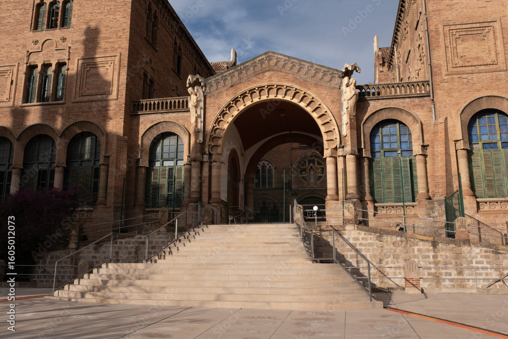 Obraz premium Barcelona Art Nouveau Museums, Spain. (Arquitectura modernista). Sant Pau hospital, Barcelona.