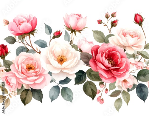 Wallpaper Mural Floral arrangement of roses Torontodigital.ca