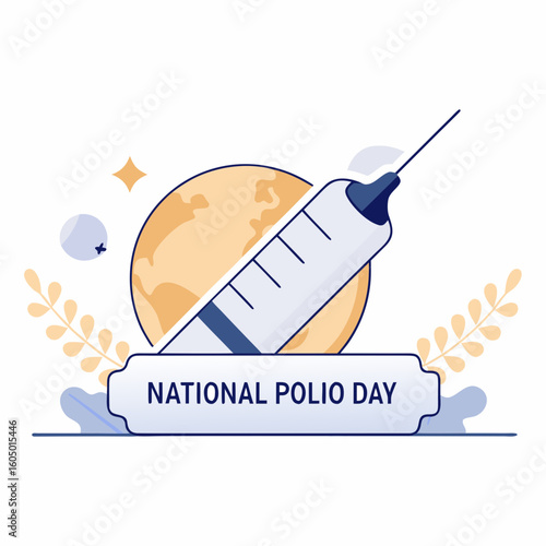 Celebrating National Polio Day A Visual Representation of Vaccination and Global Health Awareness for Disease Eradication Efforts