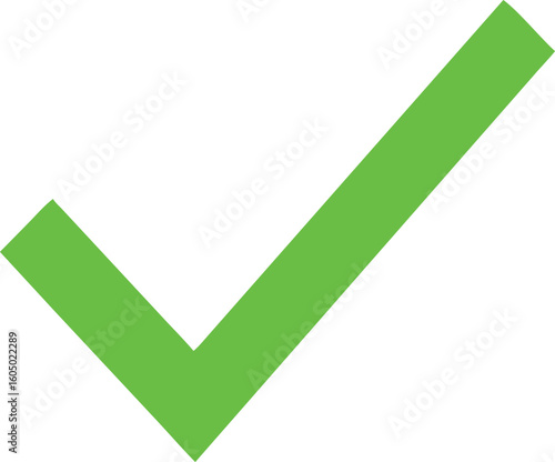 Green check mark symbol for success and approval