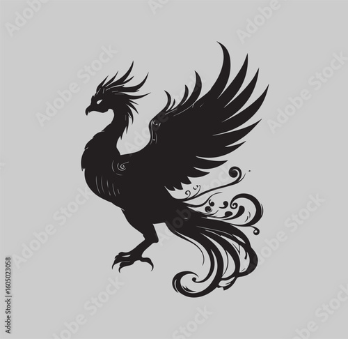  majestic phoenix with outstretched