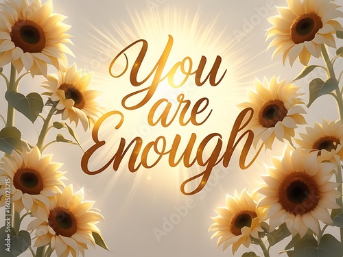 Sunflowers You Are Enough. (3)