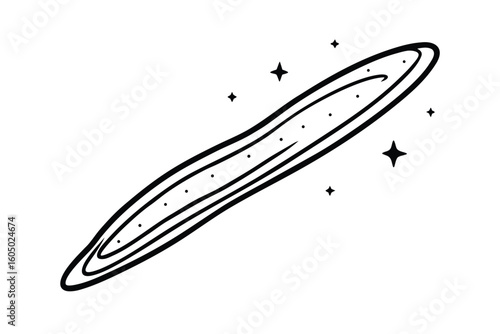 Wallpaper Mural Line Doodle Of The Milky Way Torontodigital.ca