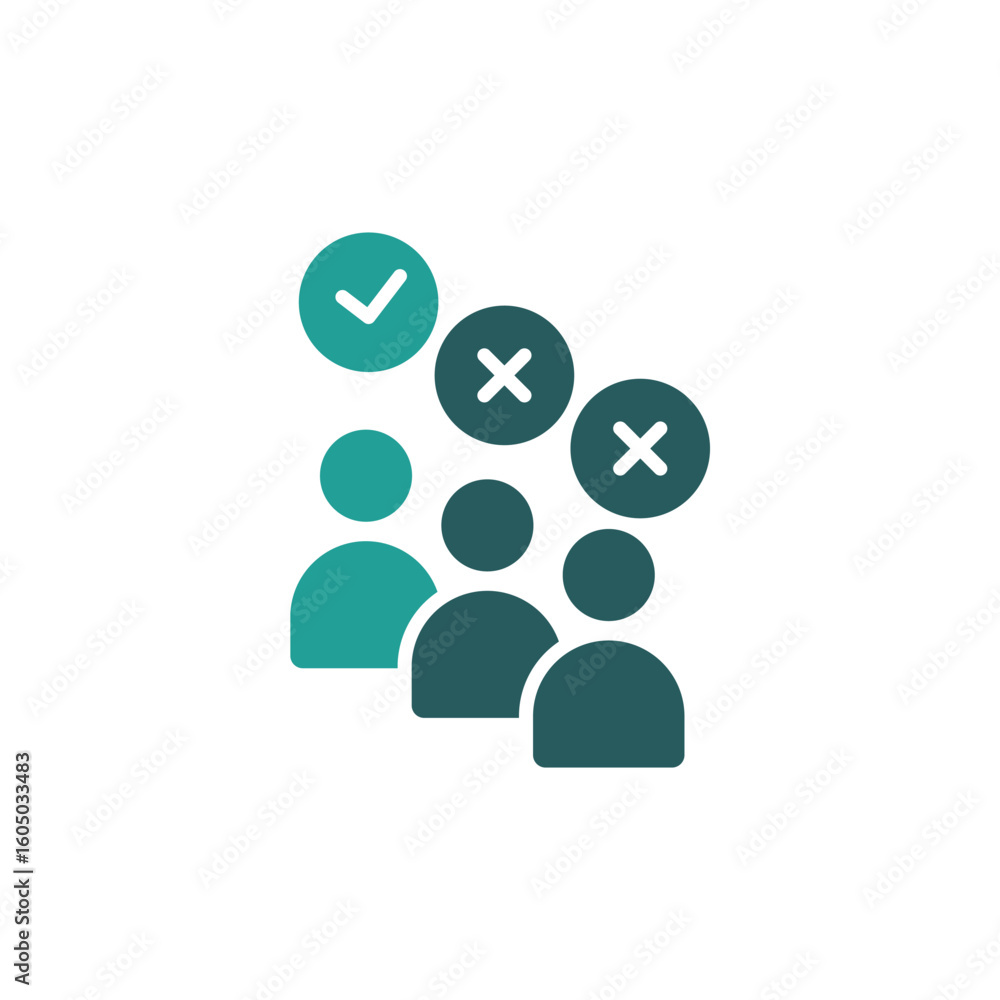 discrimination icon. vector.Editable stroke.linear style sign for use web design,logo.Symbol illustration. discrimination icon. vector.Editable stroke.linear style sign for use web design,logo.Symbol illustration.