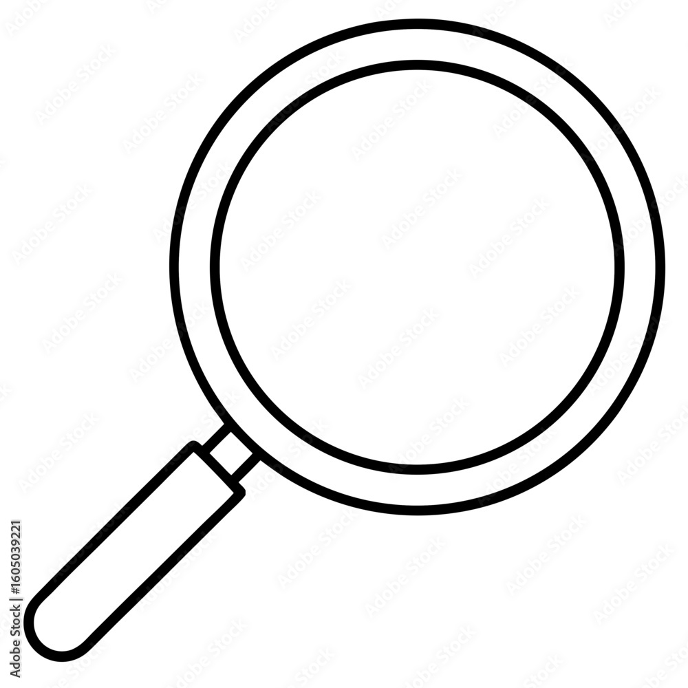 magnifying glass isolated on white magnifying glass isolated on white