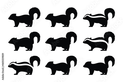Silhouettes of a bearded man hanging upside down from tree branches in various poses
