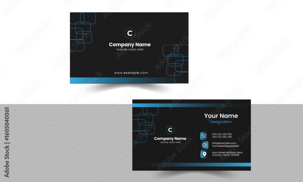 exclusive Modern Business card  design for any company , poster ,banner , print , illustrator , photoshop , business card , 