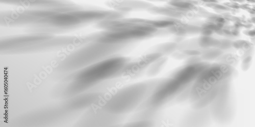 Abstract summer overlay with shadows of palm leaves on sunlit surface. Transparent light effect and minimal room vibe make it ideal for beauty product mockups or tropical scenes.