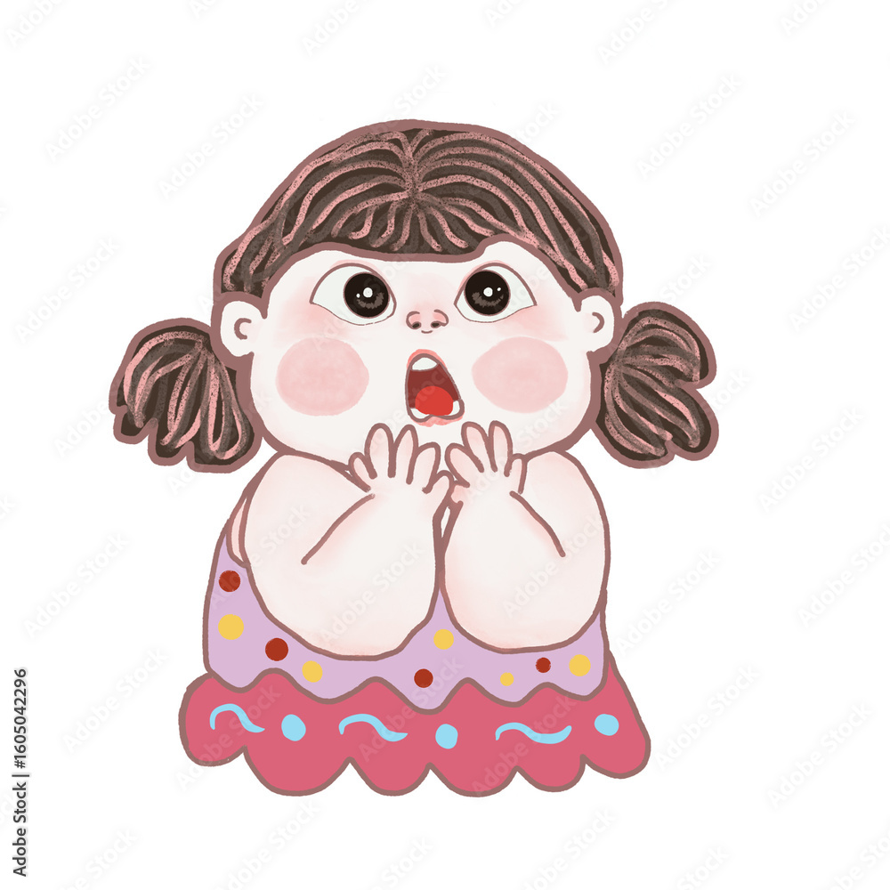 Fototapeta premium little girl doll