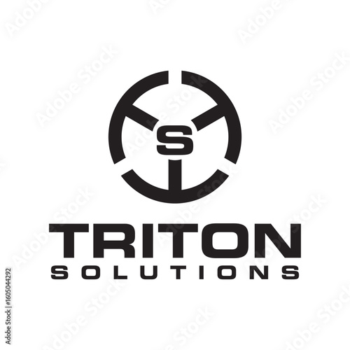 The **Triton Solutions logo** features a modern and dynamic design combining bold typography with a wave or trident-inspired graphic, symbolizing strength, innovation, and reliable solutions.
