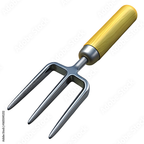 Garden Fork with Wooden Handle - Essential Tool for Digging and Soil Cultivation