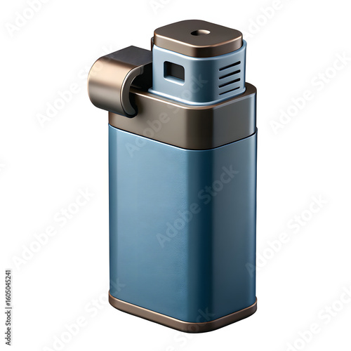 Blue Gas Lighter with Modern Design - Durable and Convenient for Lighting