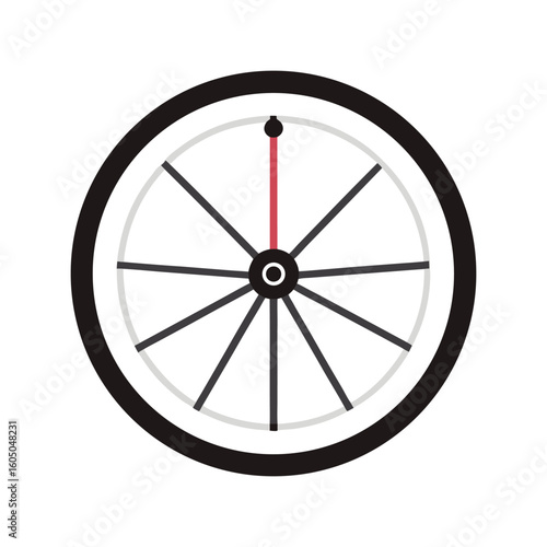 bicycle spoke on white background