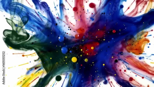 Colorful Ink Explosion
