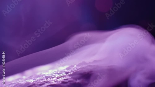 Abstract purple smoke swirls