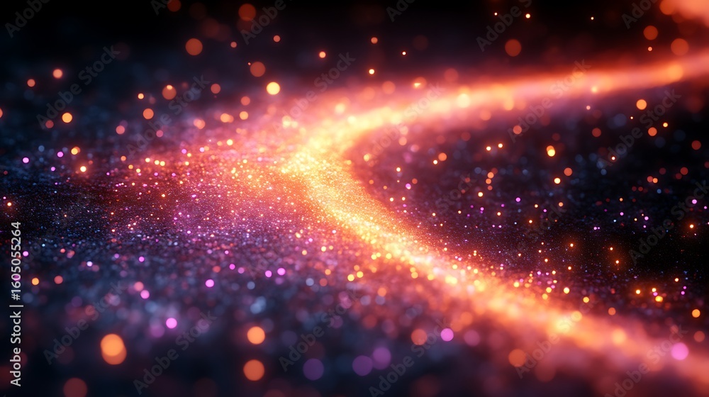 Obraz premium Abstract swirling cosmic dust