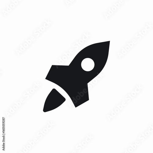 rocket boost icon sign vector
