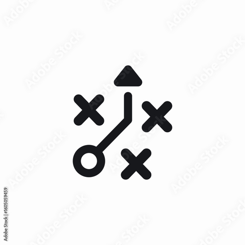 strategy plan icon sign vector