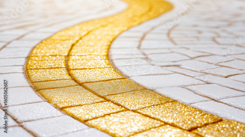 yellow brick road winding toward the emerald city