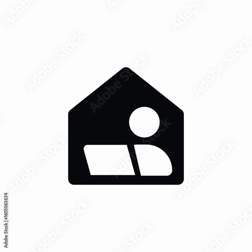 remote work icon sign vector
