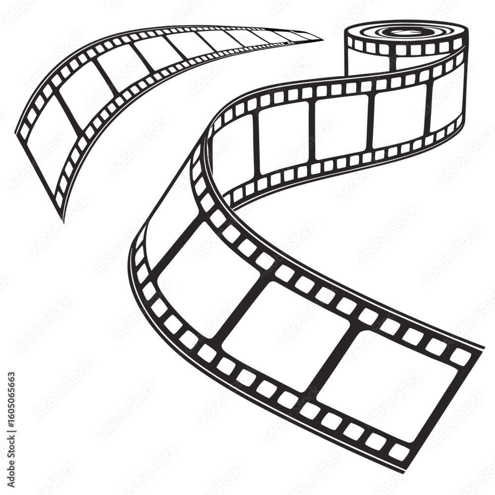 Fototapeta premium Film strip vector design