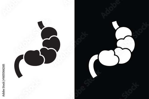 Appendix icon isolated vector icon illustration on white background.